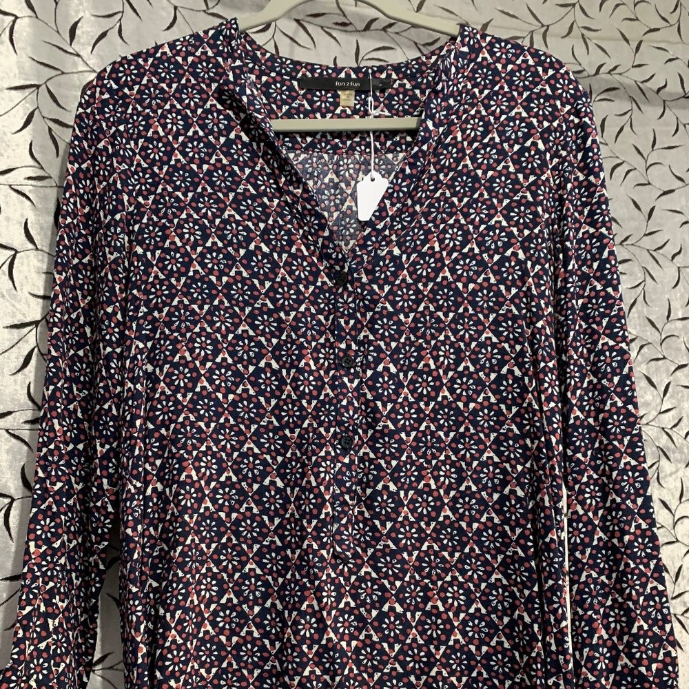 Fun2Fun Boho Pattern Shirt size S